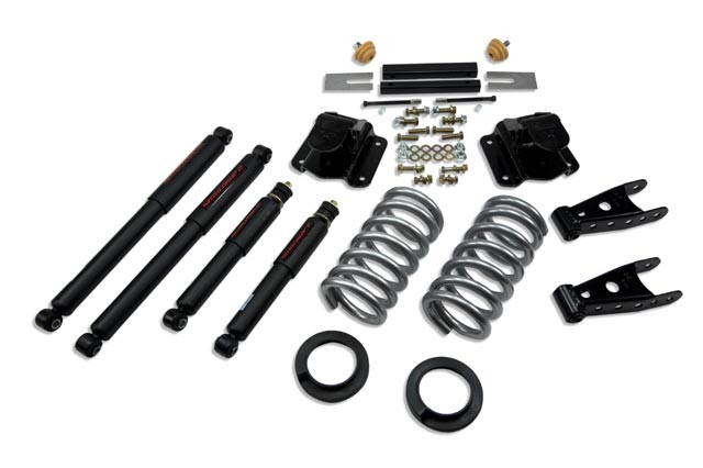 Belltech 2/4 Drop Spring Nitro Shocks Kit 94-99 Ram 1500 2wd